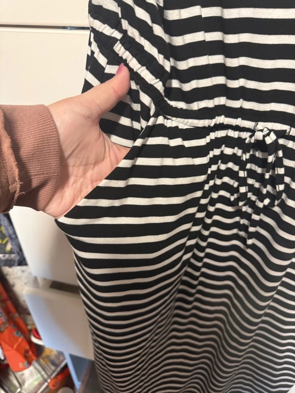torrid Black and White Striped Midi Dress - Picture 4 of 7